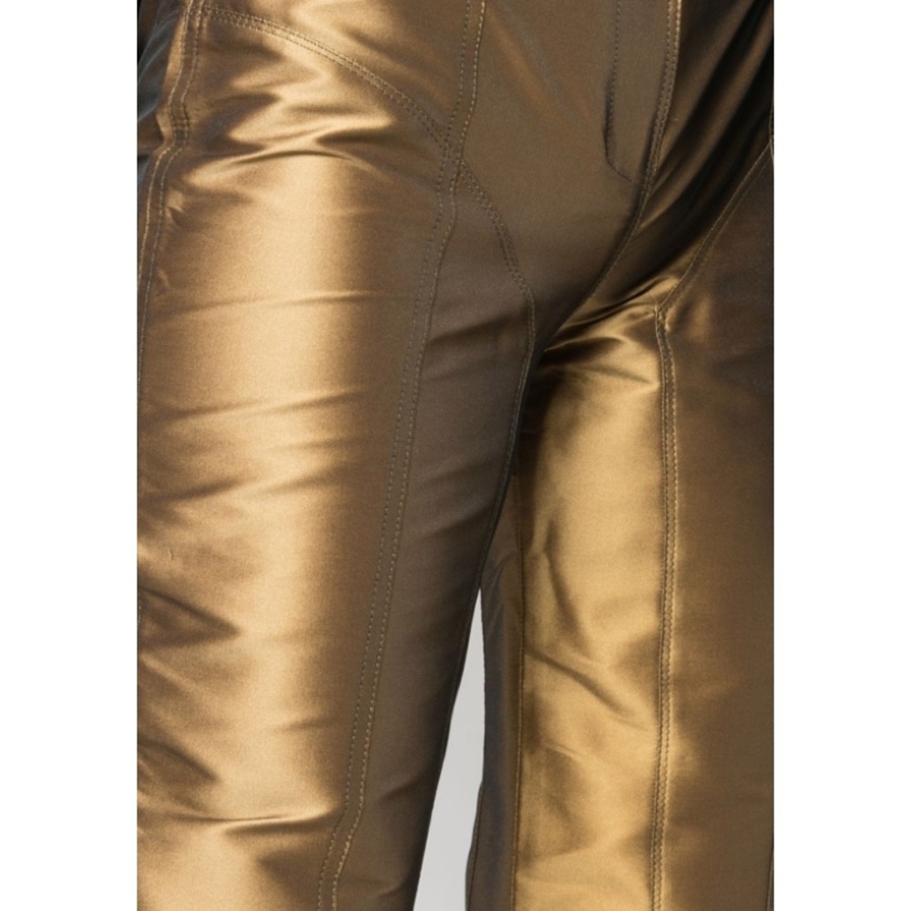 MUGLER Metallic bronze gold Trousers BNWT Stunning EXCLUSIVE for christm… - Picture 4 of 16